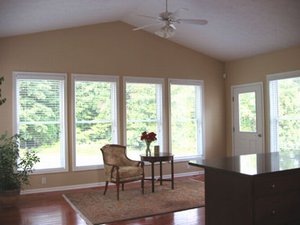 Looking into the new foyer from the living room